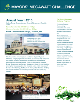 Annual Forum 2015
