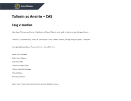 Taliesin Ac Aneirin – CA5