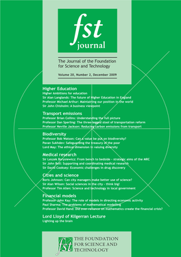 Journal the Journal of the Foundation for Science and Technology