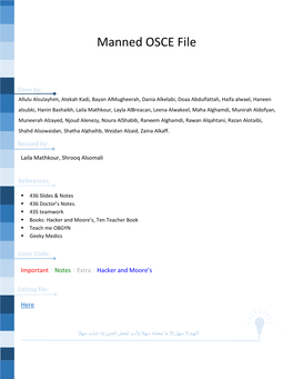 Manned OSCE File