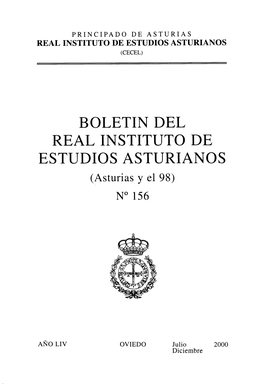 BOLETIN DEL REAL INSTITUTO DE ESTUDIOS ASTURIANOS (Asturias Y El 98) N° 156