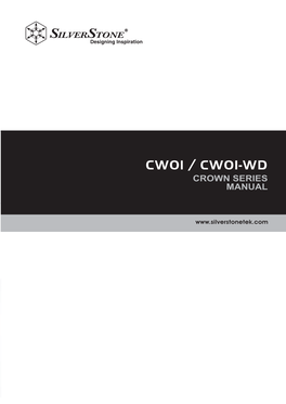 Cw01 / Cw01-Wd Crown Series Manual Crown 01