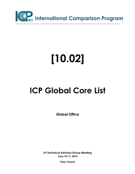 ICP Global Core List