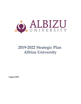 2019-2022 Strategic Plan Albizu University