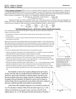 Chapter 6: Elasticity