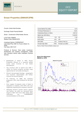 Emaar Properties (EMAAR.DFM)