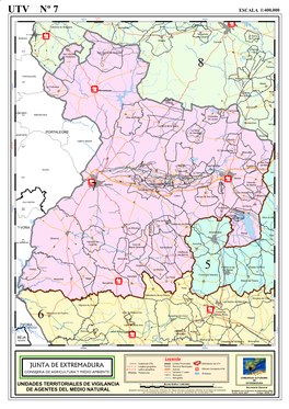 UTV Nº 7 ESCALA 1:400,000 150000 7°0'0