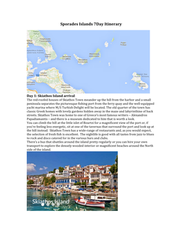 Sporades Islands 7Day Itinerary