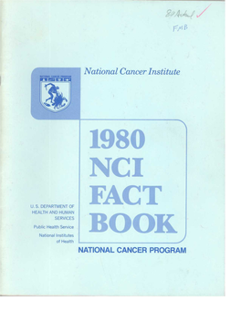 NCI Budget Fact Book for Fiscal Year 1980