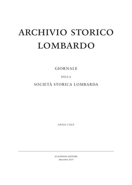 Archivio Storico Lombardo