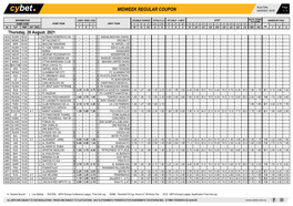 Midweek Regular Coupon 24/08/2021 08:59 1 / 3