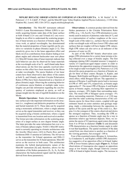 Mini-Rf Bistatic Observations of Copernican Crater Ejecta