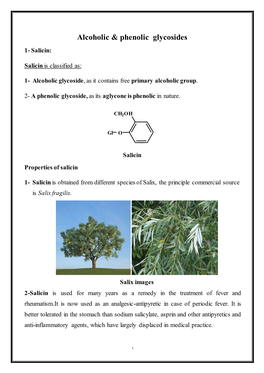 Alcoholic & Phenolic Glycosides