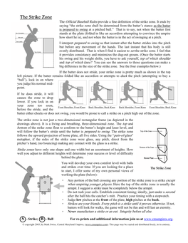 Examining the Strike Zone