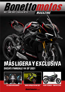 Más Ligera Y Exclusiva Ducati Panigale V4 Sp 2021