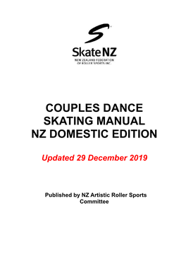 Couples Dance Manual – Domestic Edition
