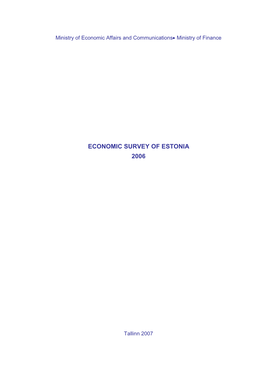 Estonian Economic Survey 2006
