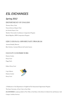 ESL Exchanges Spr 2012