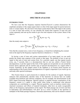 Chapter 8 Spectrum Analysis