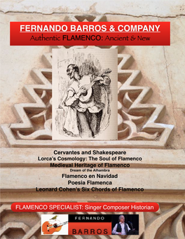 Flamenco in New Voice, Fernando Barros & Company