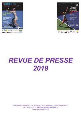 Revue De Presse 2019