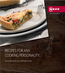 Recipes for Any Cooking Personality