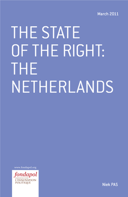 The State of the Right: the Netherlands
