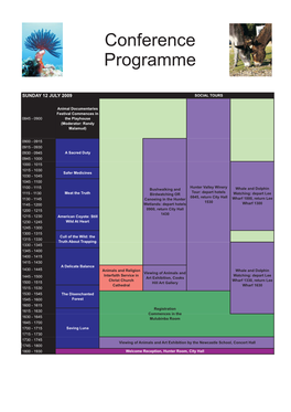 Conference Programme