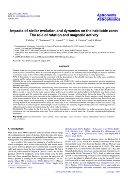 Impacts of Stellar Evolution and Dynamics on the Habitable Zone: the Role of Rotation and Magnetic Activity F