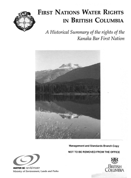 First Nations Water Rights in British Columbia