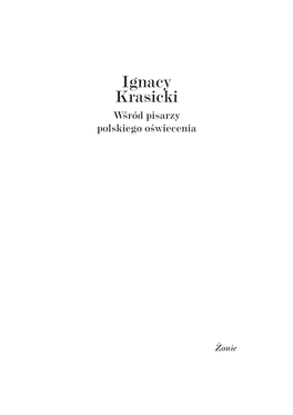 Indeks Utworów Ignacego Krasickiego Omawianych I Przywoływanych W