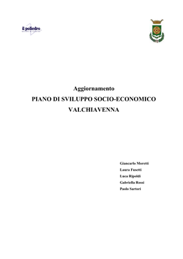 Aggiornamento PIANO DI SVILUPPO SOCIO-ECONOMICO VALCHIAVENNA