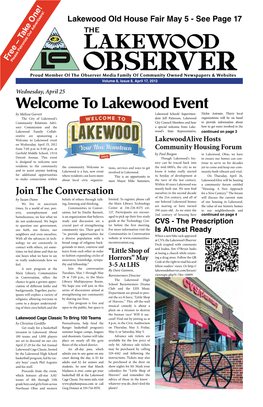 Lakewood Event by Melissa Garrett Lakewood Schools' Superinten- Nickie Antonio