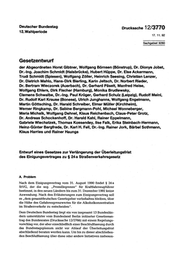 Gesetzentwurf Der Abgeordneten Horst Gibtner, Wolfgang Börnsen (Bönstrup), Dr