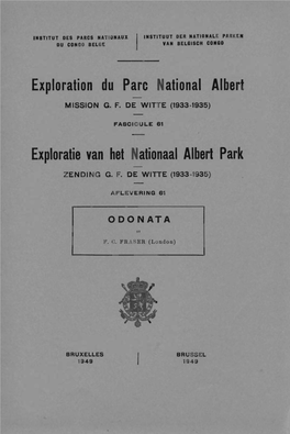 Exploration Du Pare National Albert Exploratie Van Het Nationaal Albert