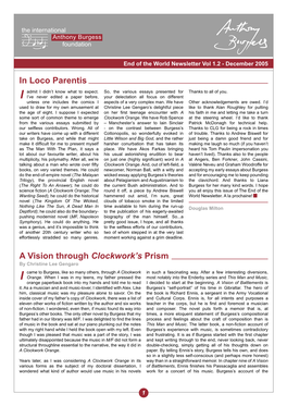 In Loco Parentis a Vision Through Clockwork's Prism