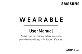 Gear Sport User Manual