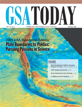 INSIDE ▲ Plate Boundaries to Politics: Pursuing Passions in Science, Sharon Mosher, P