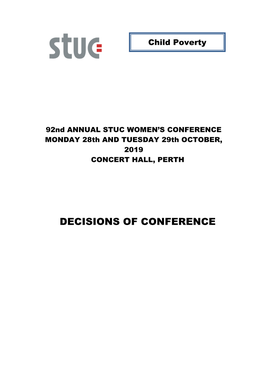 Decisions of Conference