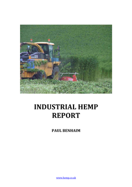 Industrial Hemp Report