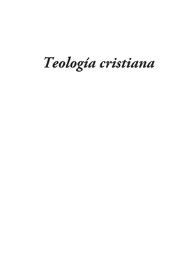 Teología Cristiana