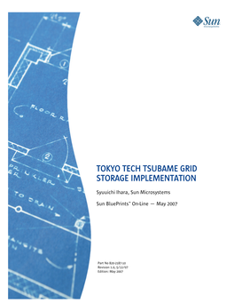 Tokyo Tech Tsubame Grid Storage Implementation