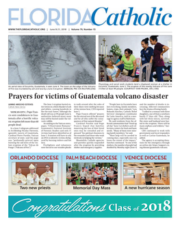 Prayers for Victims of Guatemala Volcano Disaster