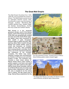 The Great Mali Empire