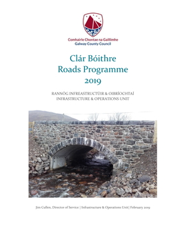 Clár Bóithre Roads Programme 2019