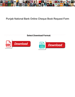 Punjab National Bank Online Cheque Book Request Form