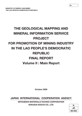 The Geological Mapping and Mineral Information