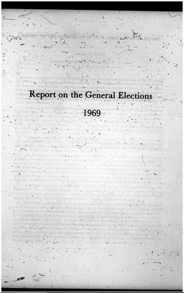 U. Report on the General Elections • 1969