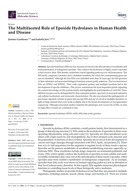 The Multifaceted Role of Epoxide Hydrolases in Human Health and Disease