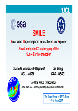 SMILE: Novel and Global X-Ray Imaging of the Sun-Earth Connection